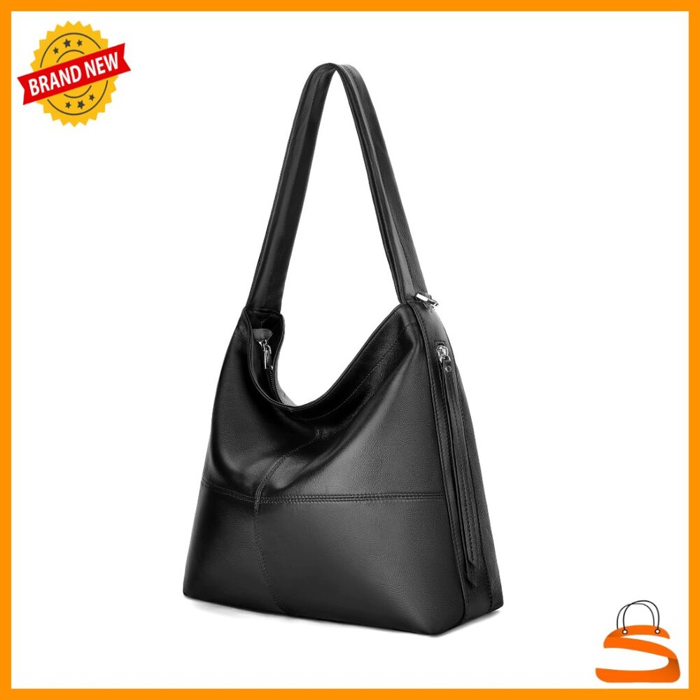 Genuine Leather Hobo Bag With Adjustable Strap, Tote For Work & Travel